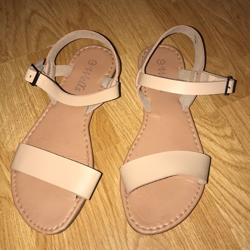 Nude sandals